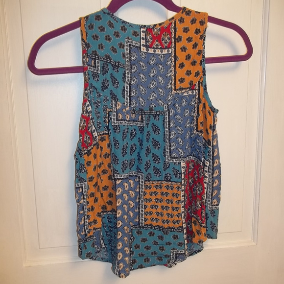 No Boundaries Crochet Quilted Retro Top Size Small - Picture 3 of 7